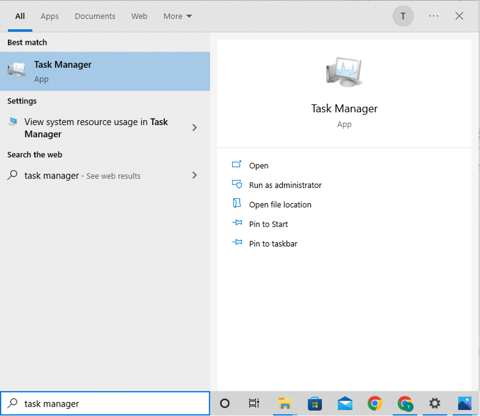 Task Manager on Windows