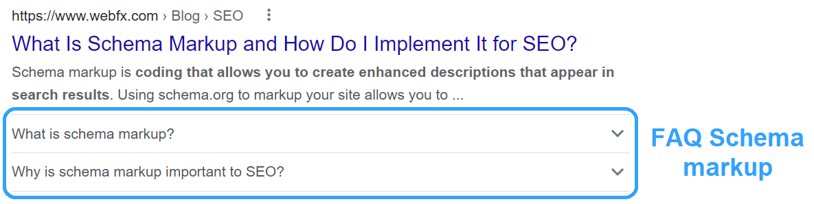 faq schema markup