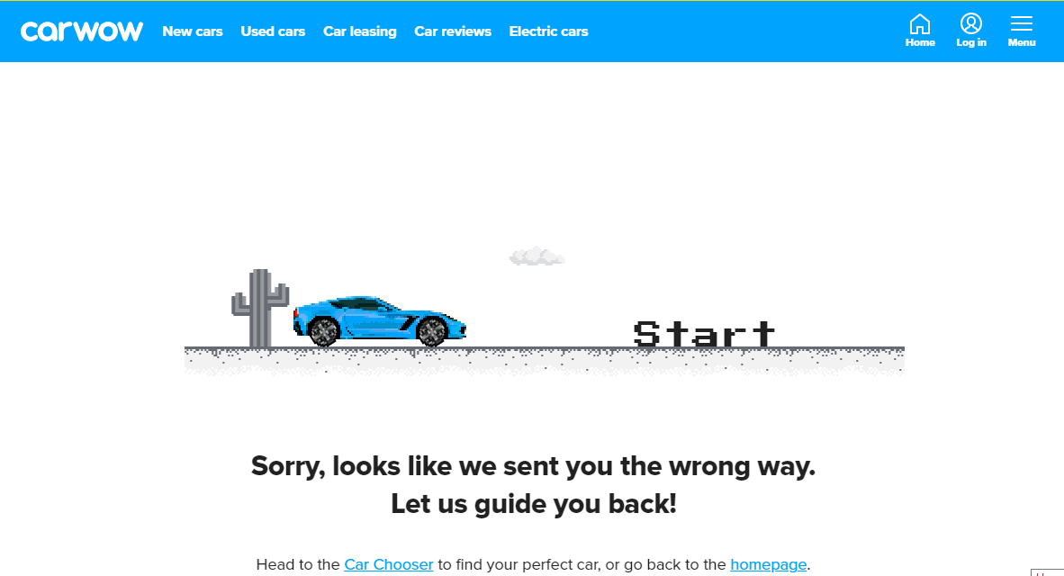 Пример геймифицированной страницы 404 страницы