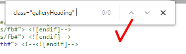 Checking string in the source code