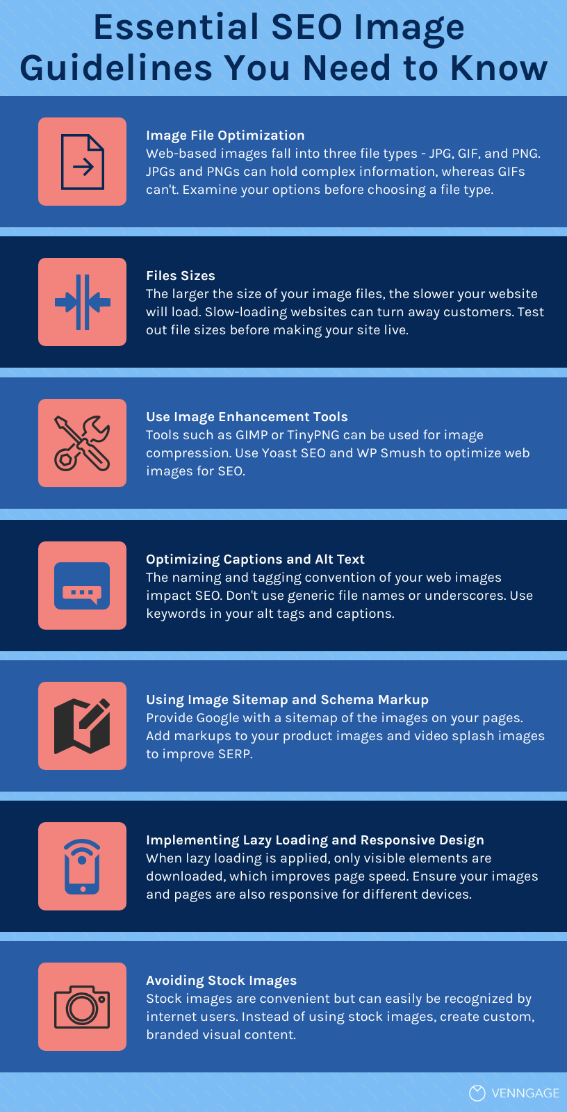 Infographic: essential image SEO guidelines you need to know