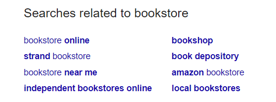 Here how Google suggestions look like