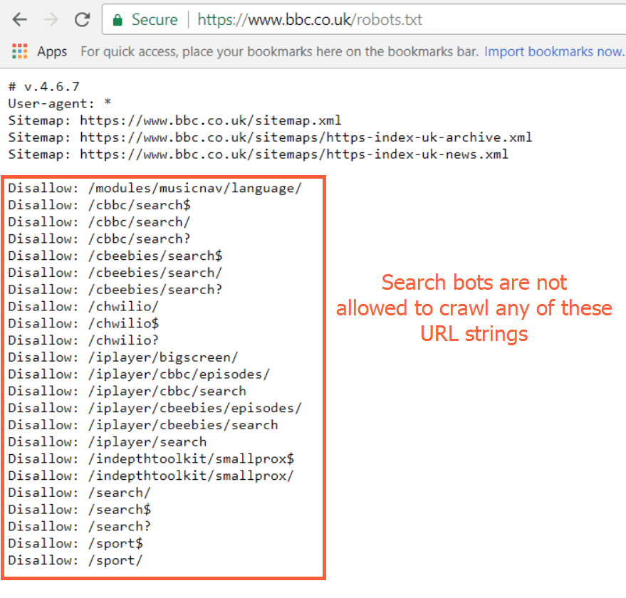 Robots.txt file