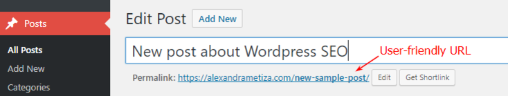 Wordpress SEO: User friendly URL