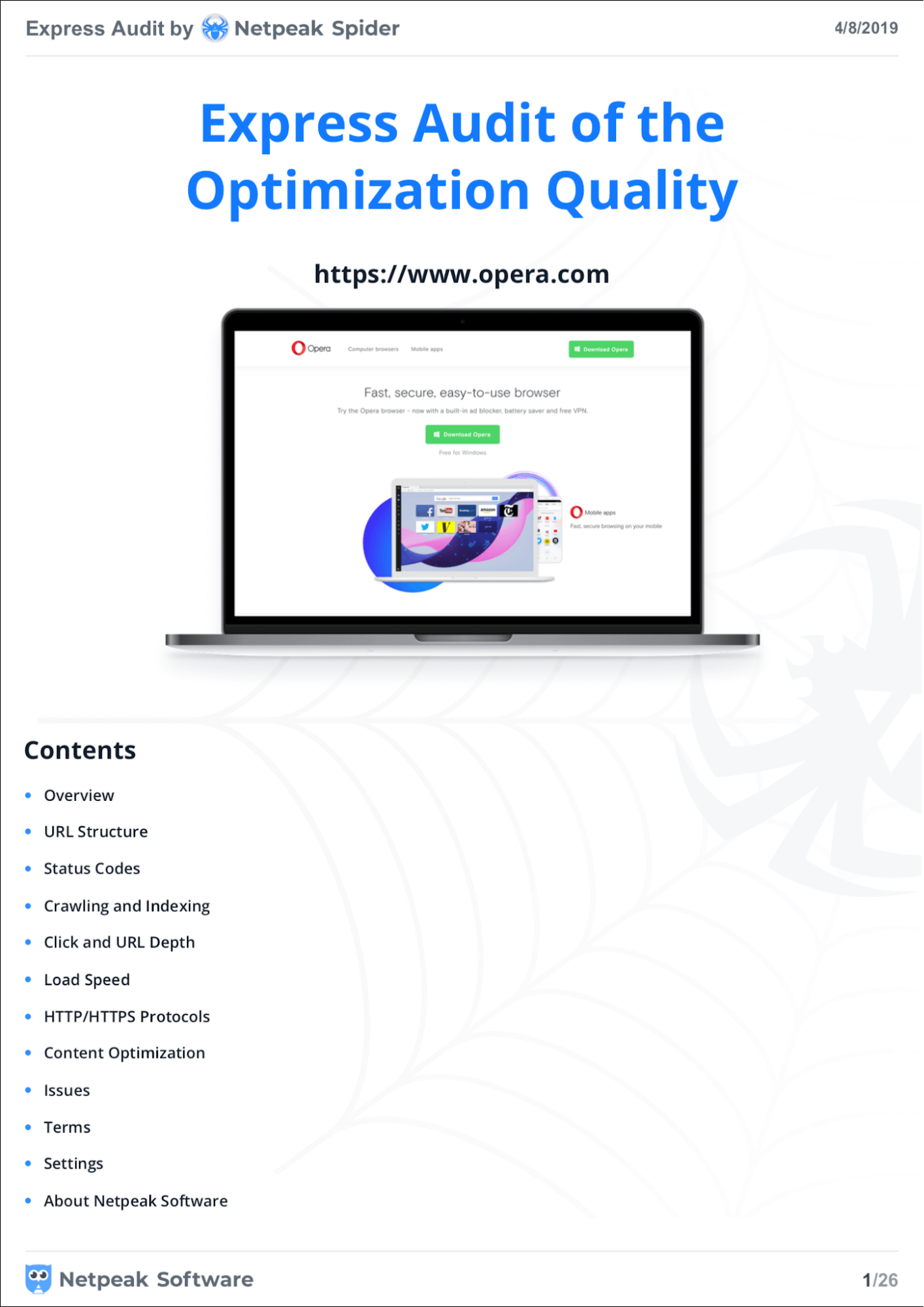 Netpeak Spider 3.2: Express Audit of the Optimization Quality (PDF)