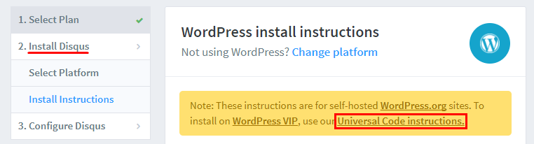 Installing Disqus in WordPress