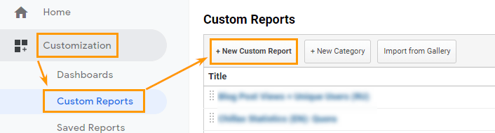 Custom report in Google Analytics to track KPIs of guest posts