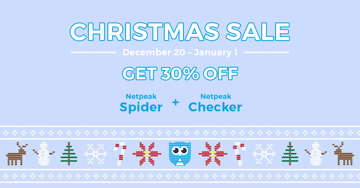 Netpeak Software Christmas 2016 Sale