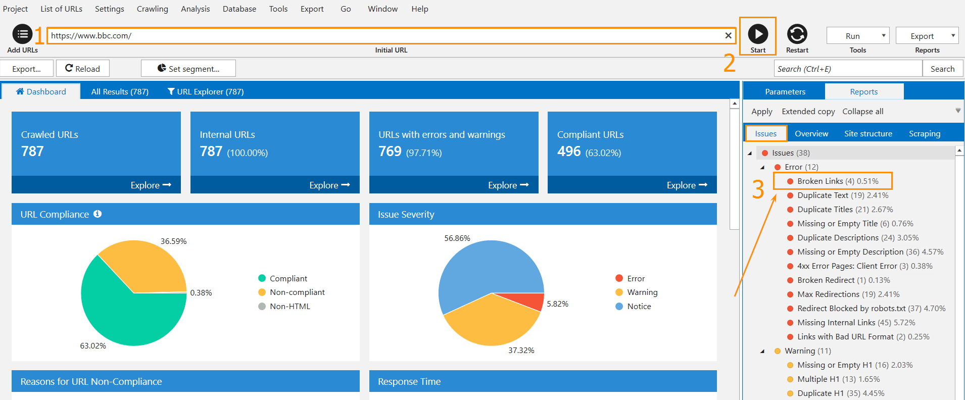 How to Find Broken Links on Your Website with Netpeak Spider screenshot 1