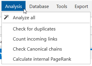 ‘Analysis’ module in Netpeak Spider 3.0