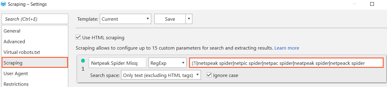 Name checking with regexp