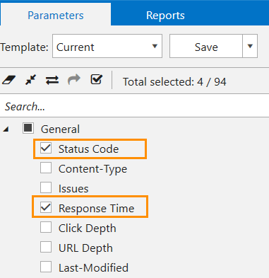 How to check status codes and page loading speed in Netpeak Spider
