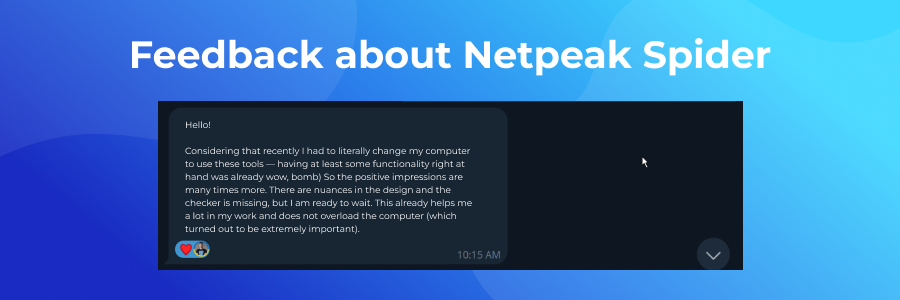 Quote about Netpeak Spider