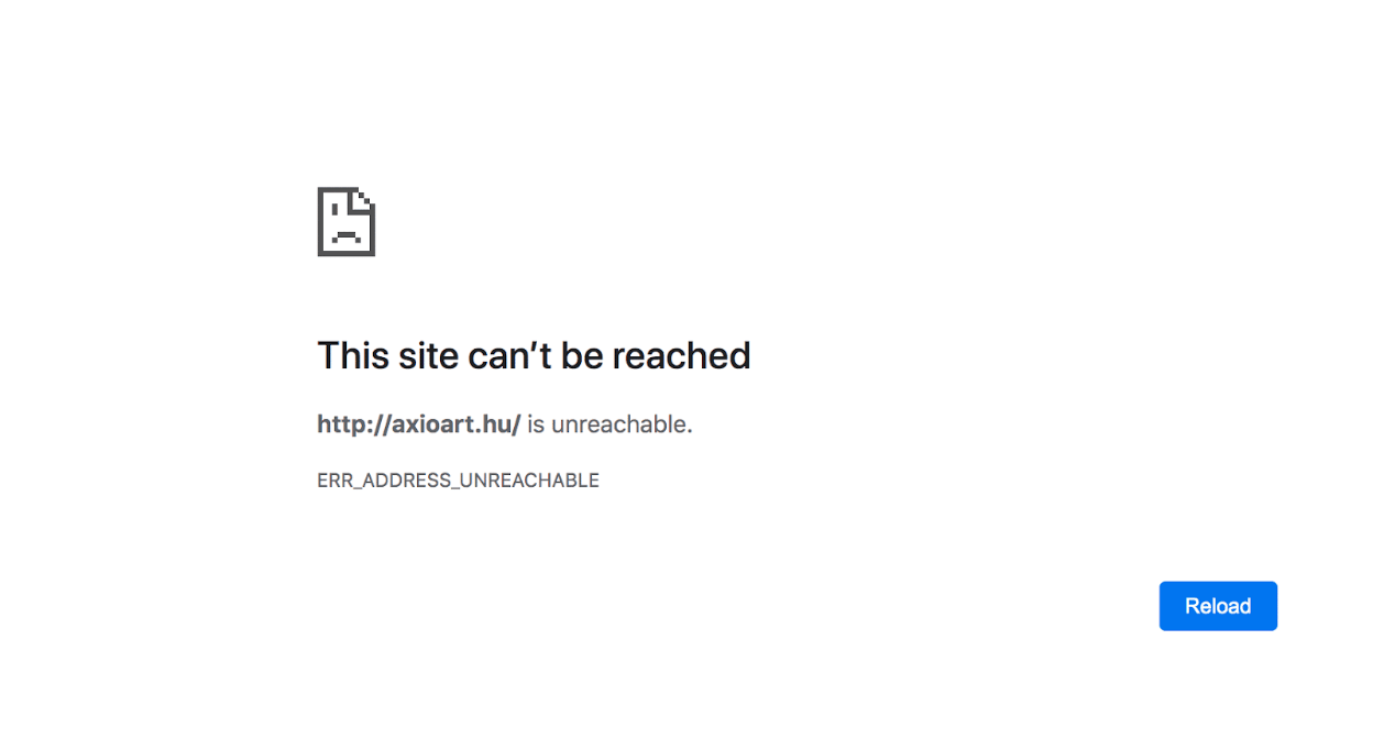 Err_site_unreachable issue in Chrome