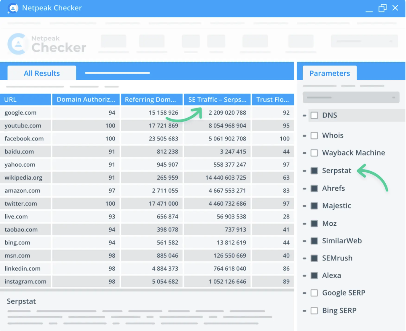 Netpeak Checker helps detect potential web page and content issues.