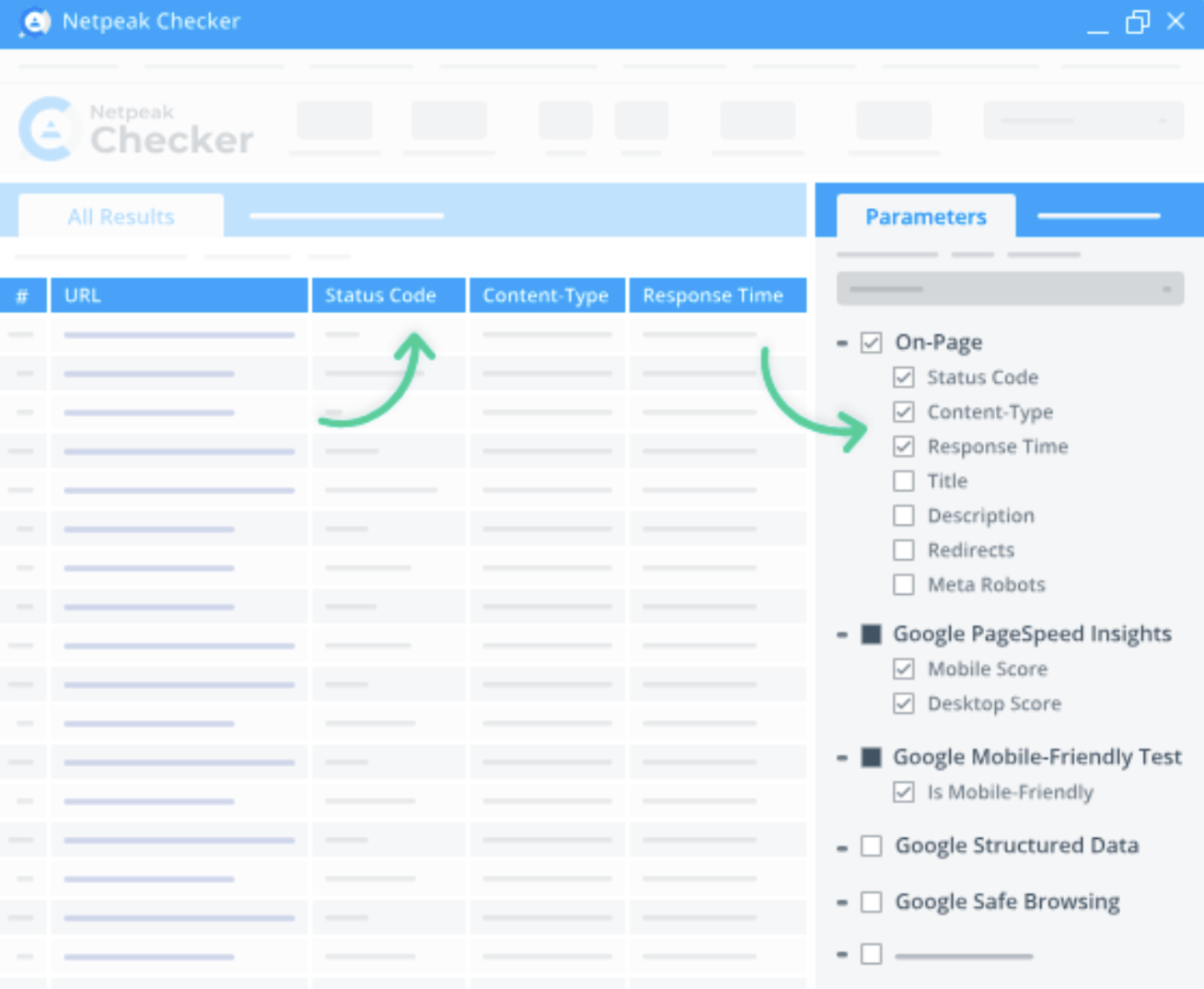 Netpeak Checker helps detect potential web page and content issues.