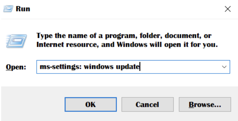 Windows Update dialog box