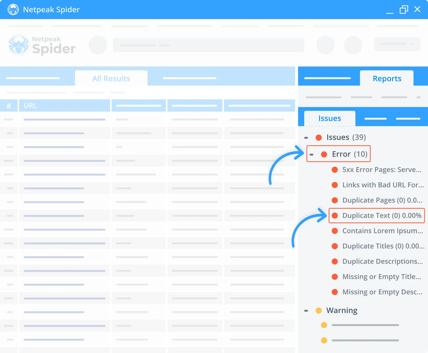 Duplicate Check Error Duplicate Text section