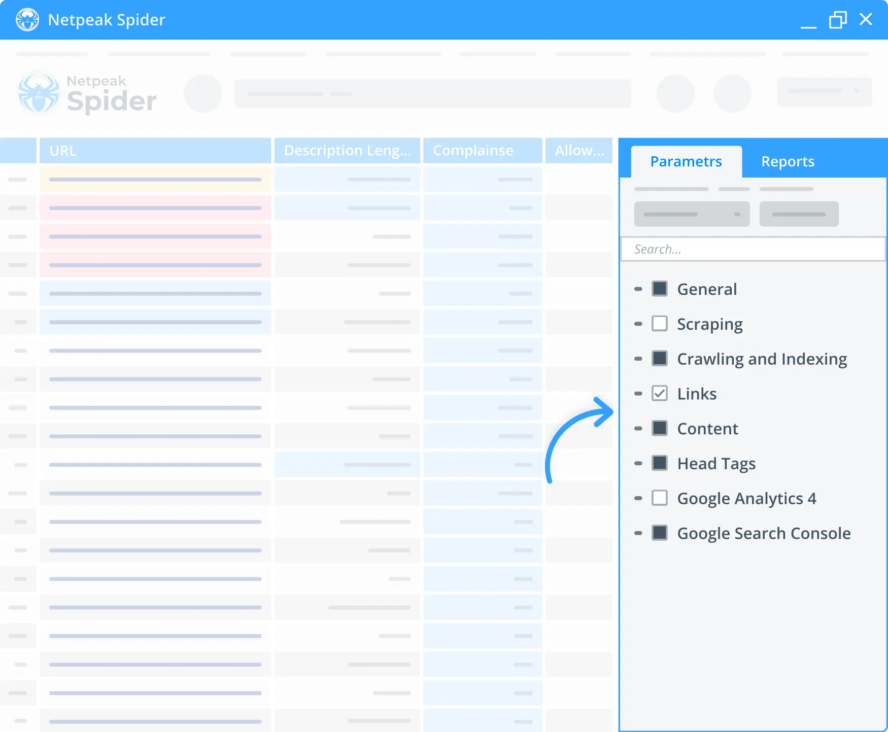 Run a detailed SEO audit for your website using the Netpeak Spider app.