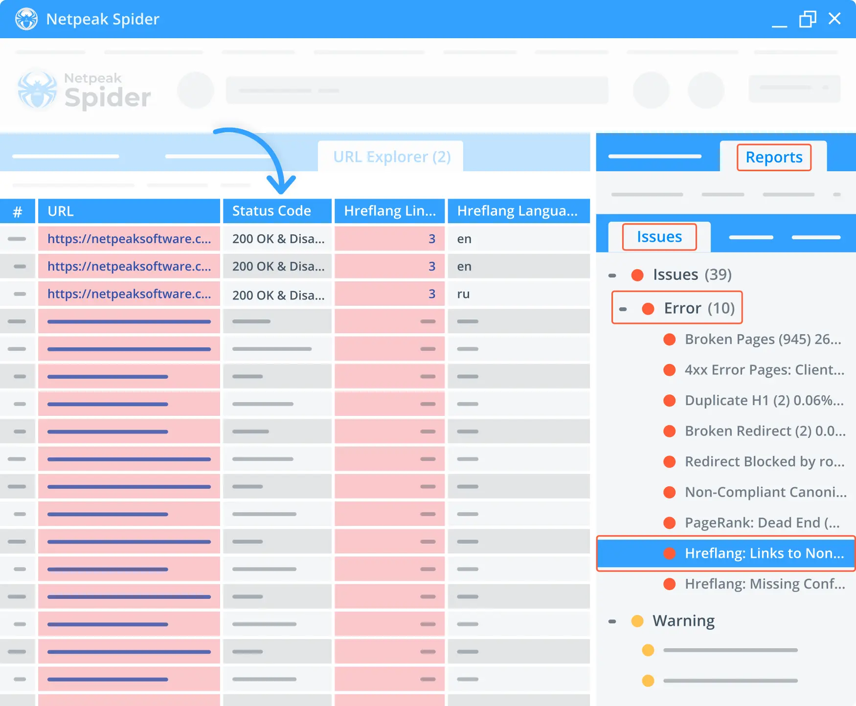 hreflang links to non-compliant URLs