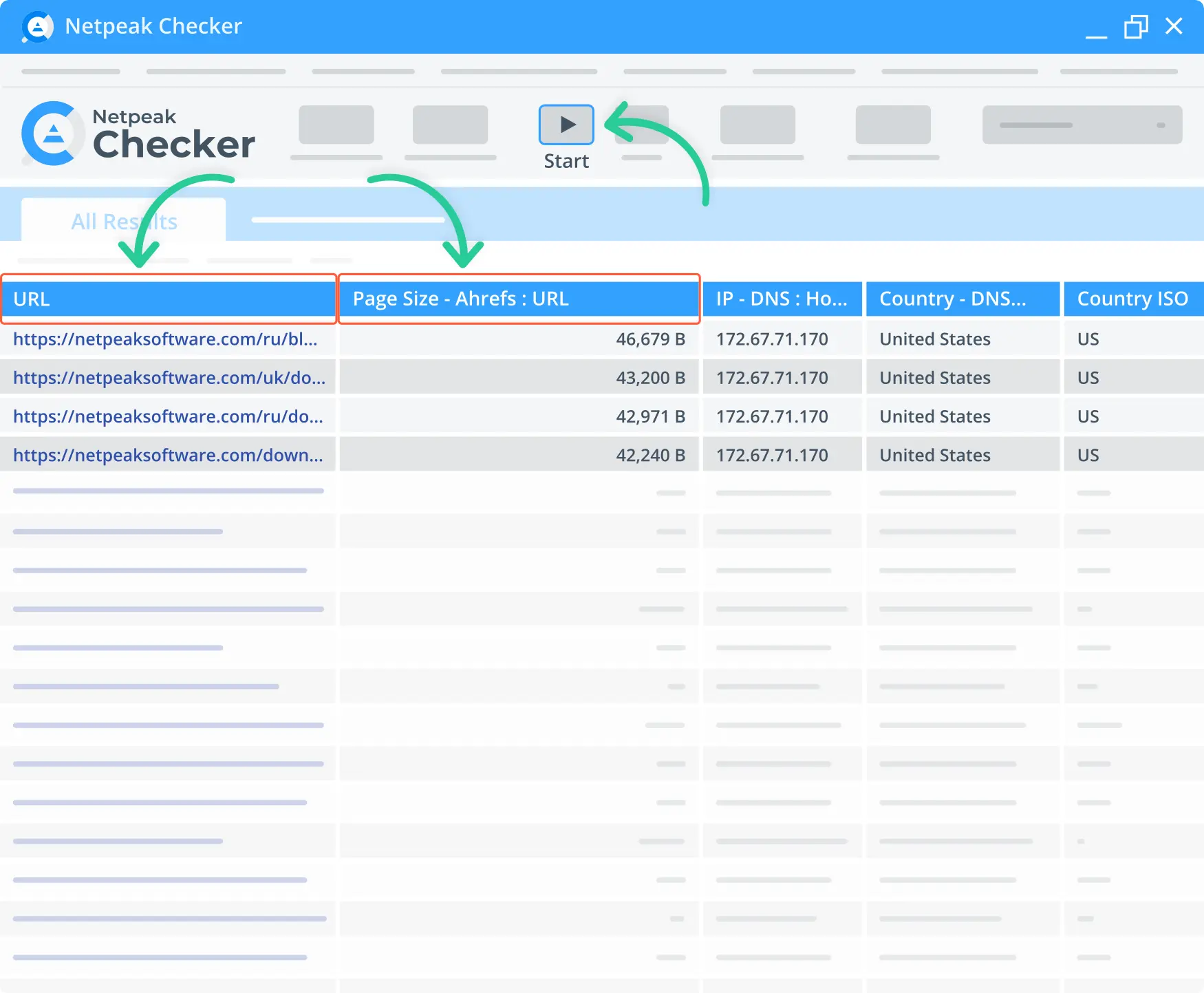 page size analysis