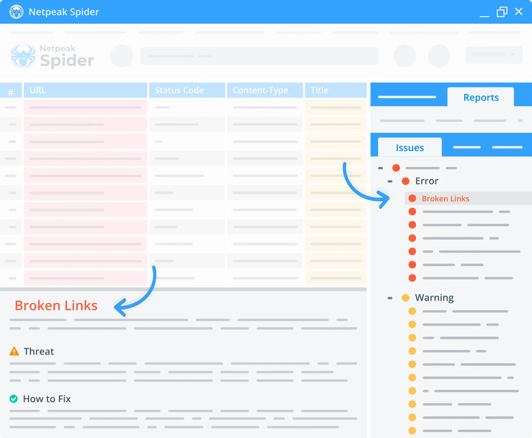 Use Netpeak Spider to crawl websites on multiple domains and tackle 100+ technical issues.