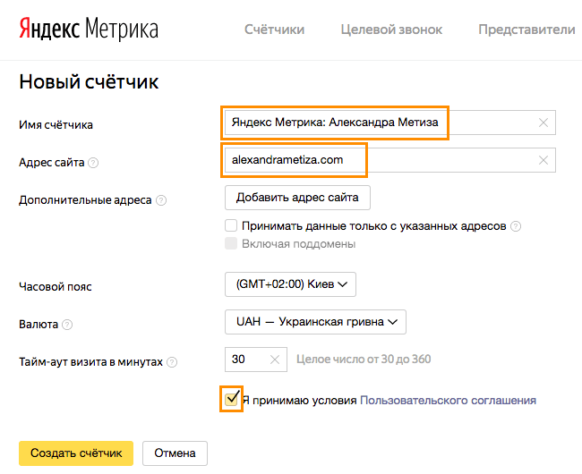 Wordpress SEO: данные счётчика Яндекс.Метрика